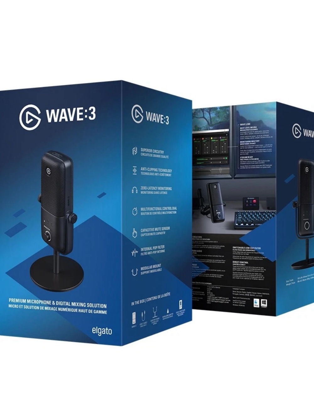 Elgato Wave:3 USB Microphone - Black Sealed